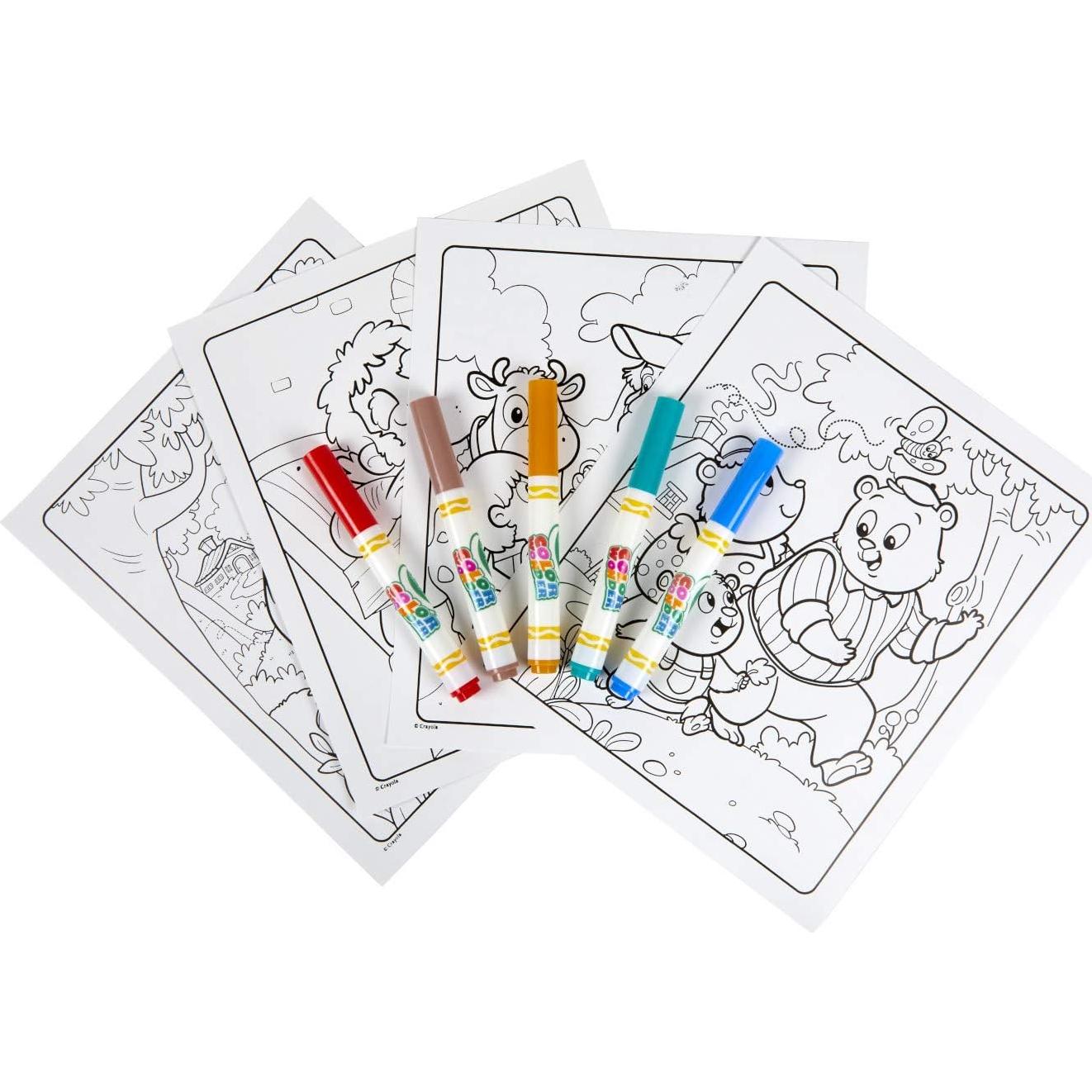 Crayola Color Wonder Cuentos de Hadas 18 Páginas y 5 Marcadores