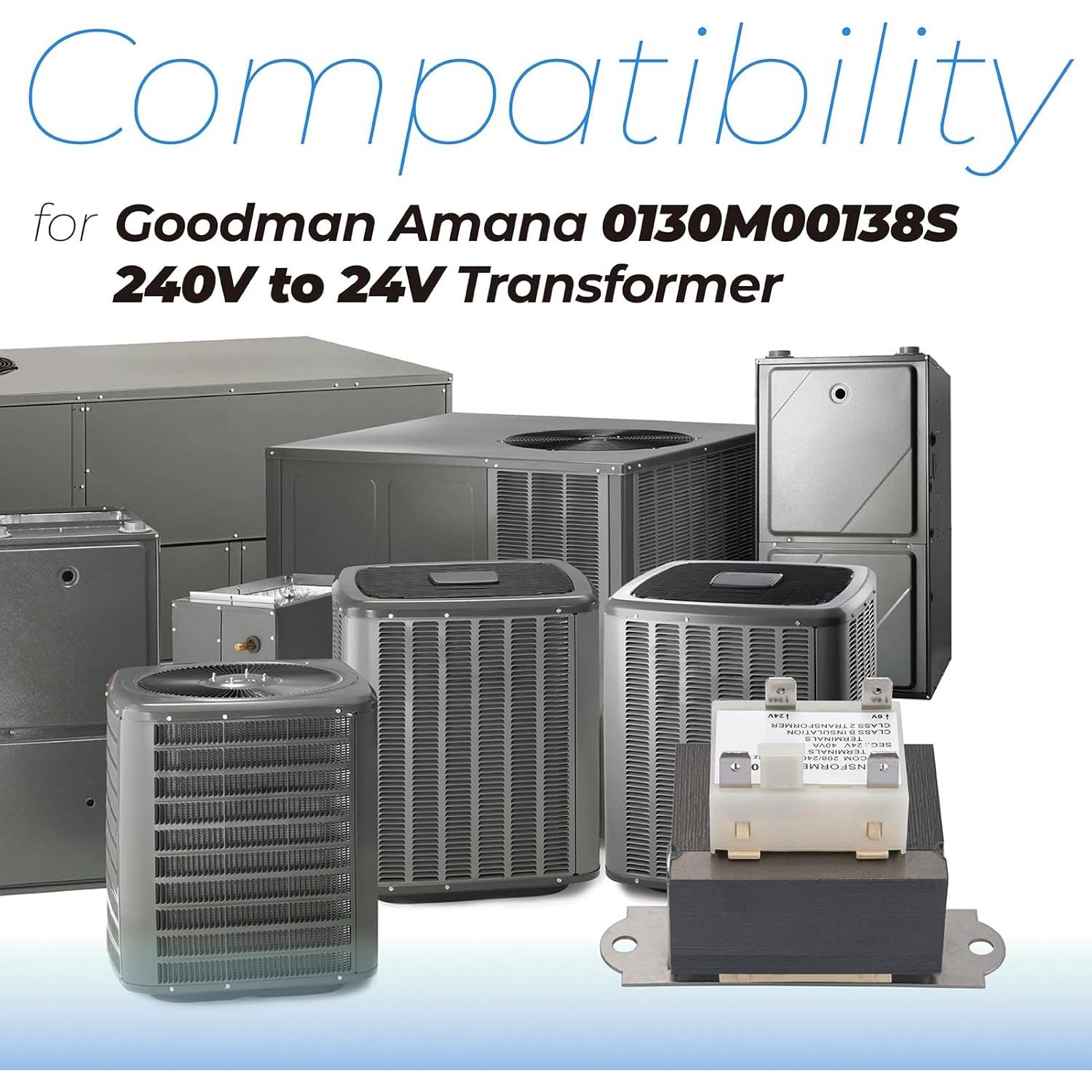 Transformador de Horno 24V ANTOBLE 40VA Compatible Goodman