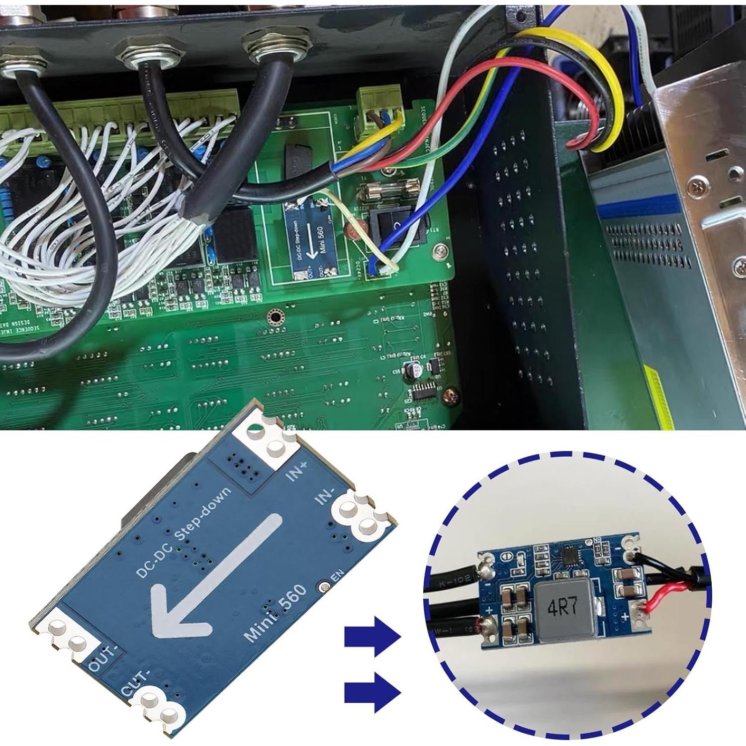 5 Módulos Reguladores de Voltaje Buck Mini560 5V DC-DC