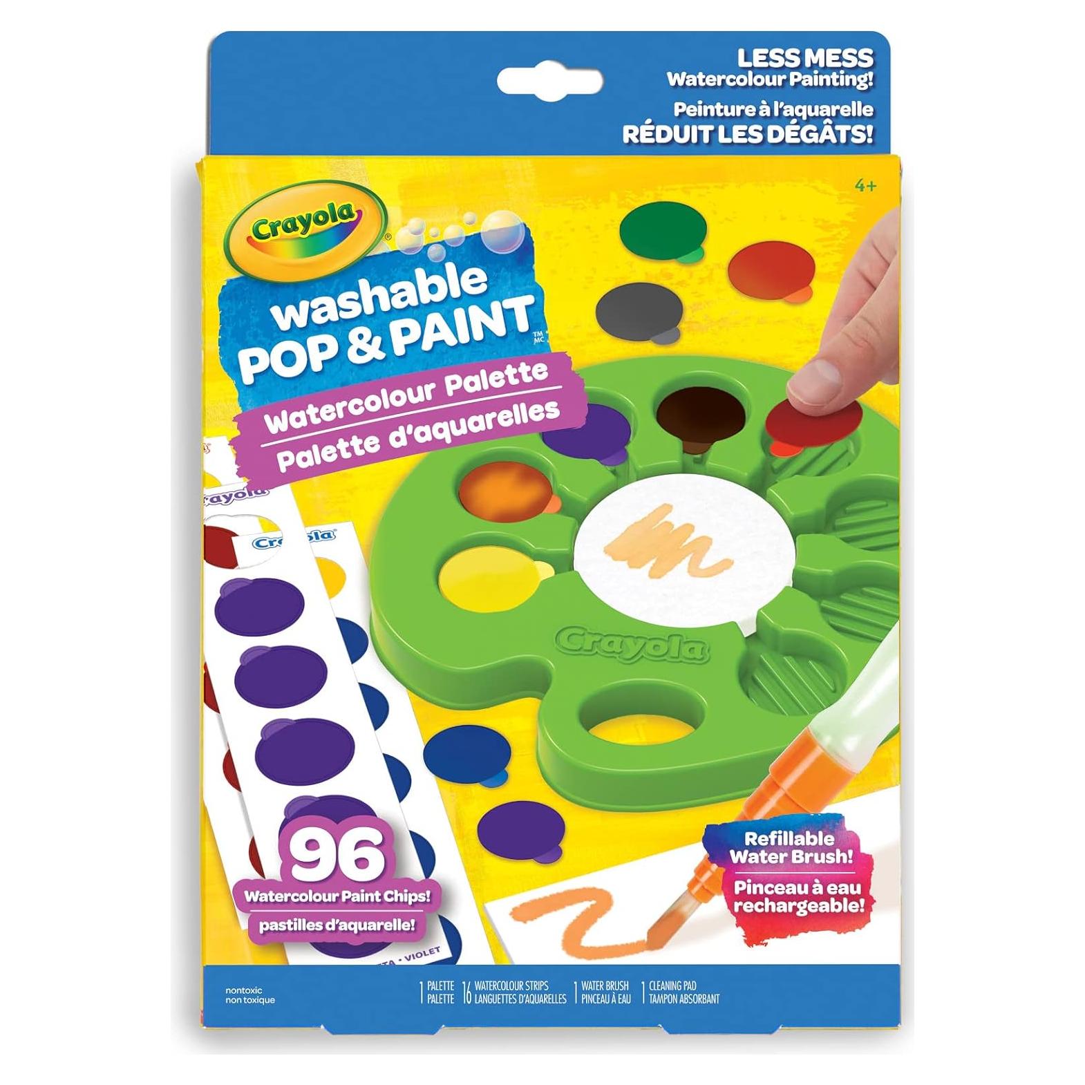Paleta de Acuarelas Crayola Pop & Paint 96 Chips Lavables