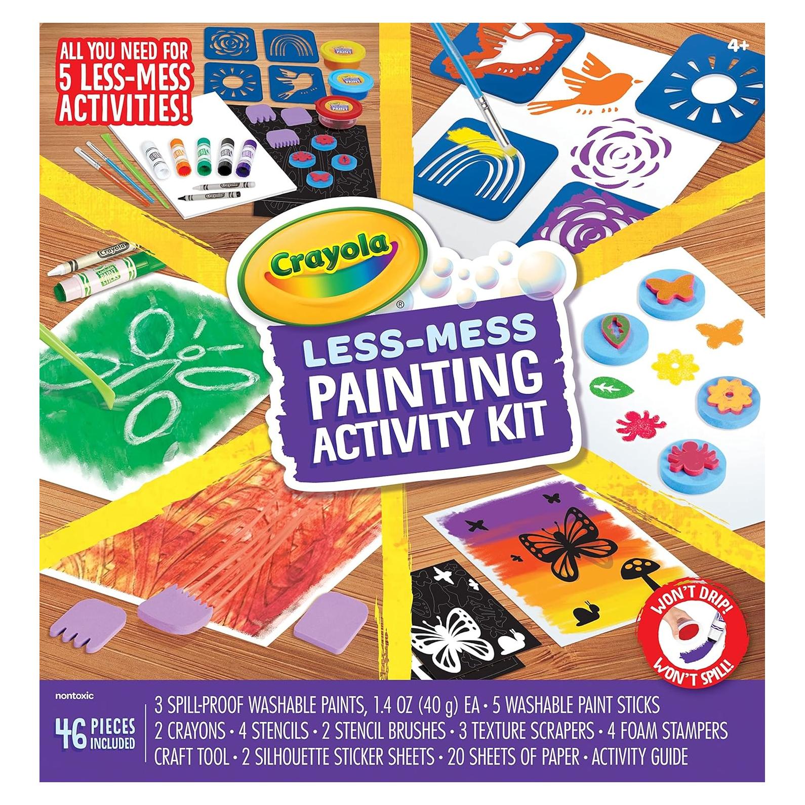 Kit de Pintura Crayola Menos Desorden 48 Piezas