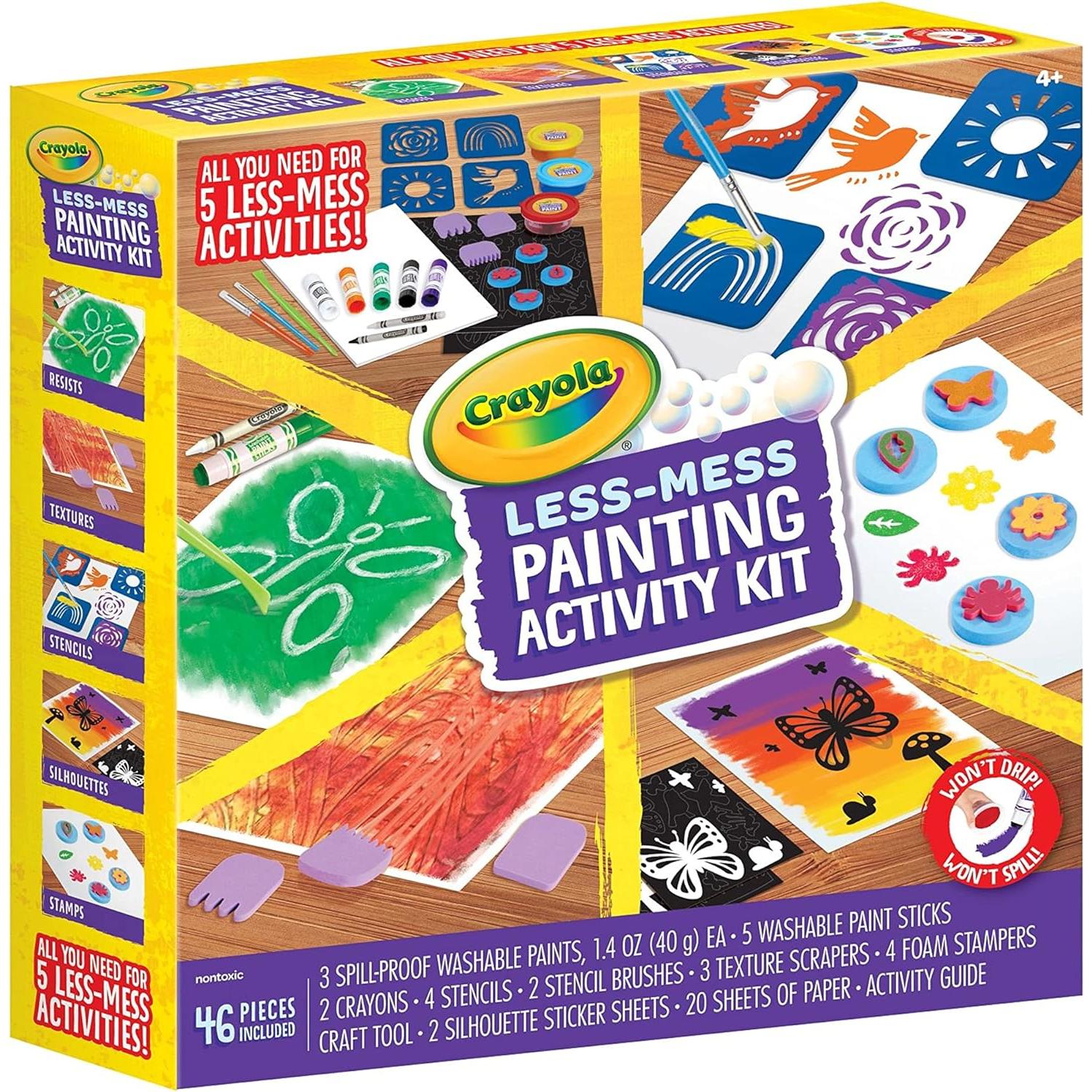 Kit de Pintura Crayola Menos Desorden 48 Piezas