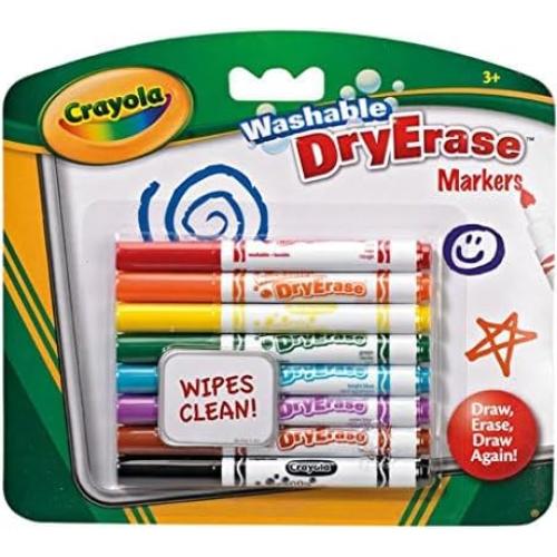 Marcador Borrable Crayola 8 Colores Brillantes 59.83 g