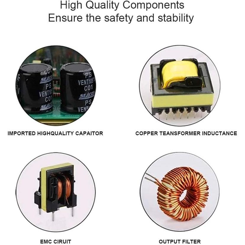 Fuente de Alimentación 12V 10A 120W inShareplus Regulada