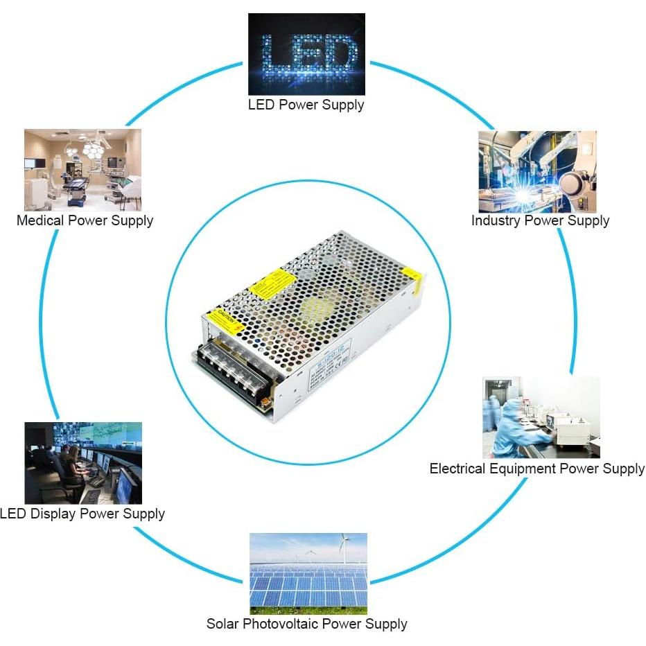 Fuente de Alimentación 12V 10A 120W inShareplus Regulada