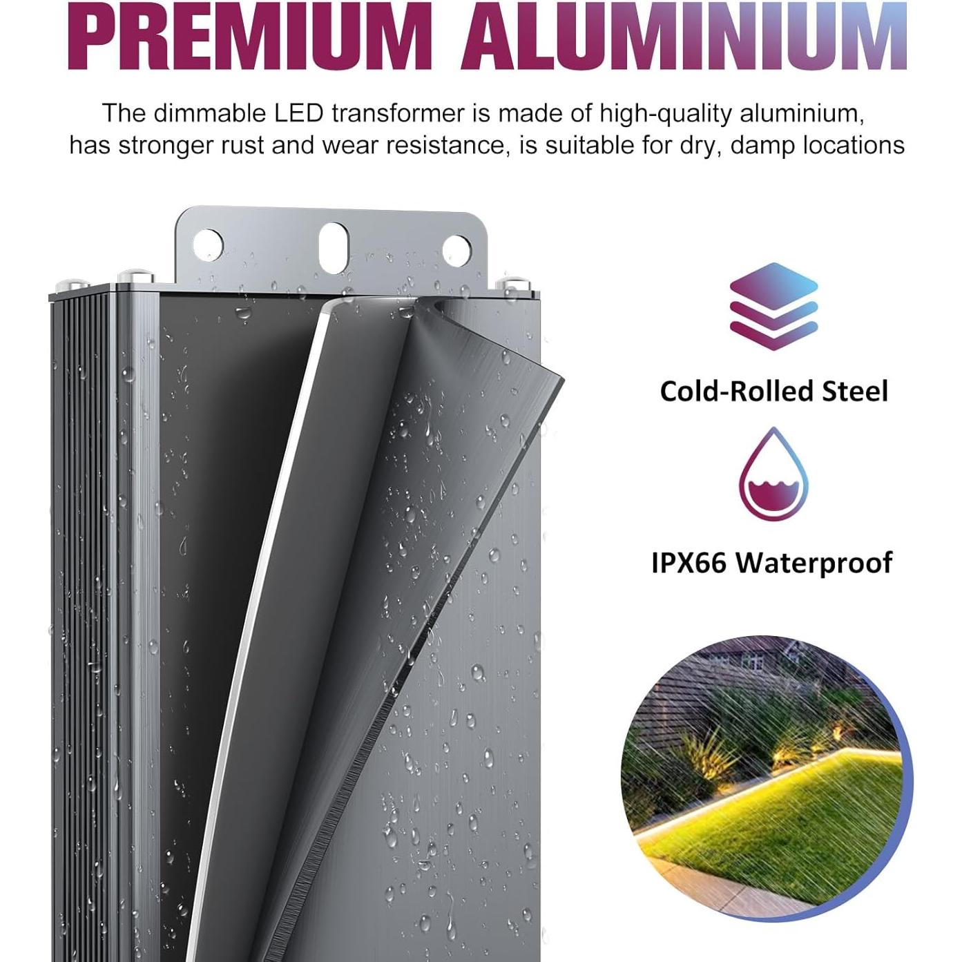 Controlador LED Regulable EMITEVER 96W IP66 24V Triac