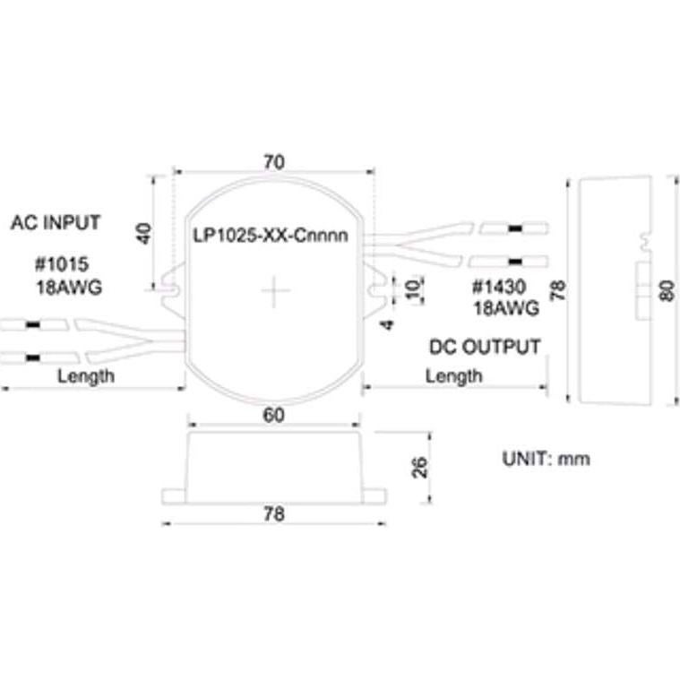 Controlador LED 25W 700mA High Perfection LP1025-36