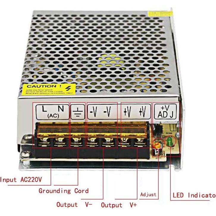 Fuente de Alimentación Conmutada 12V 10A 120W Velain