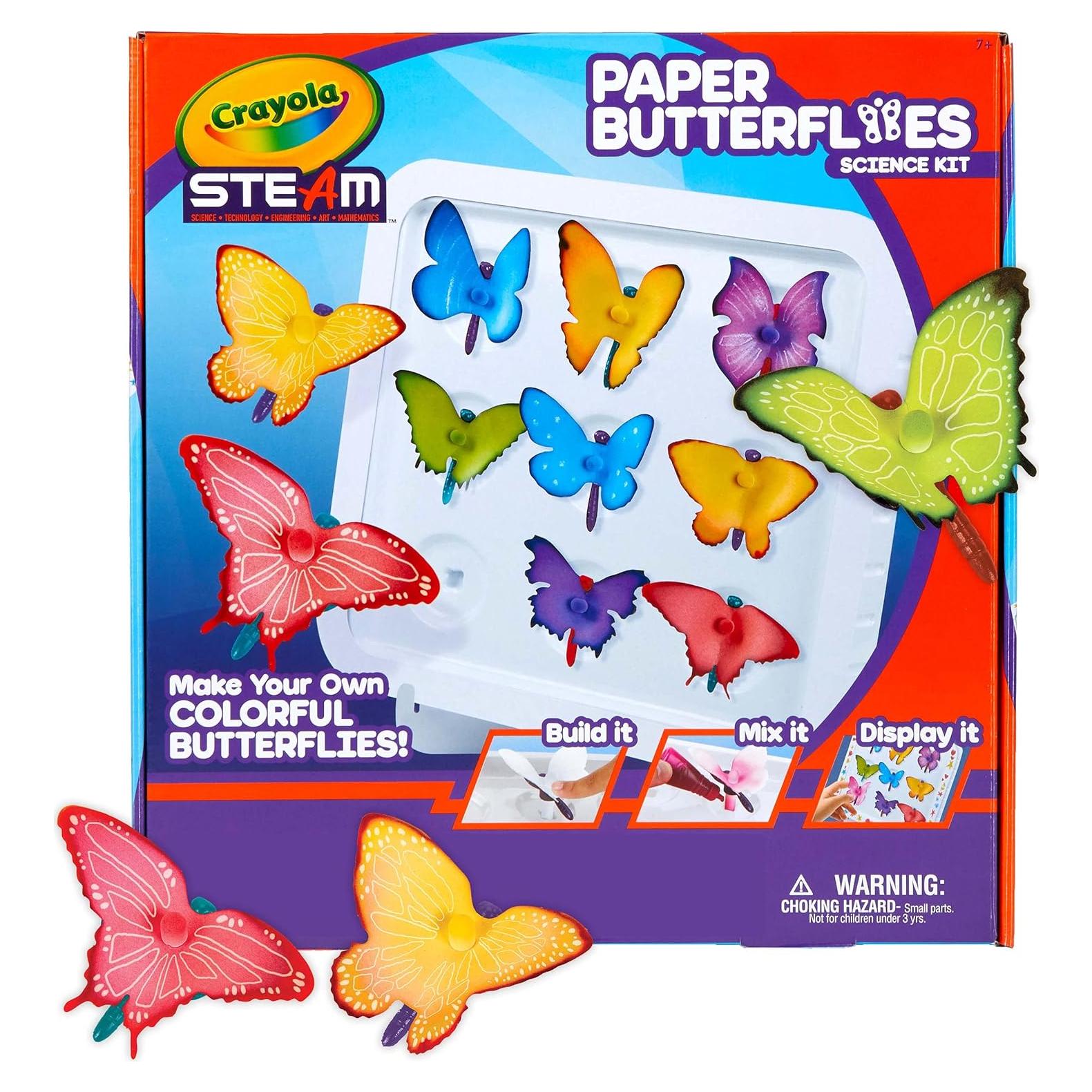 Kit de Ciencia Mariposas de Papel Crayola, 12 unidades