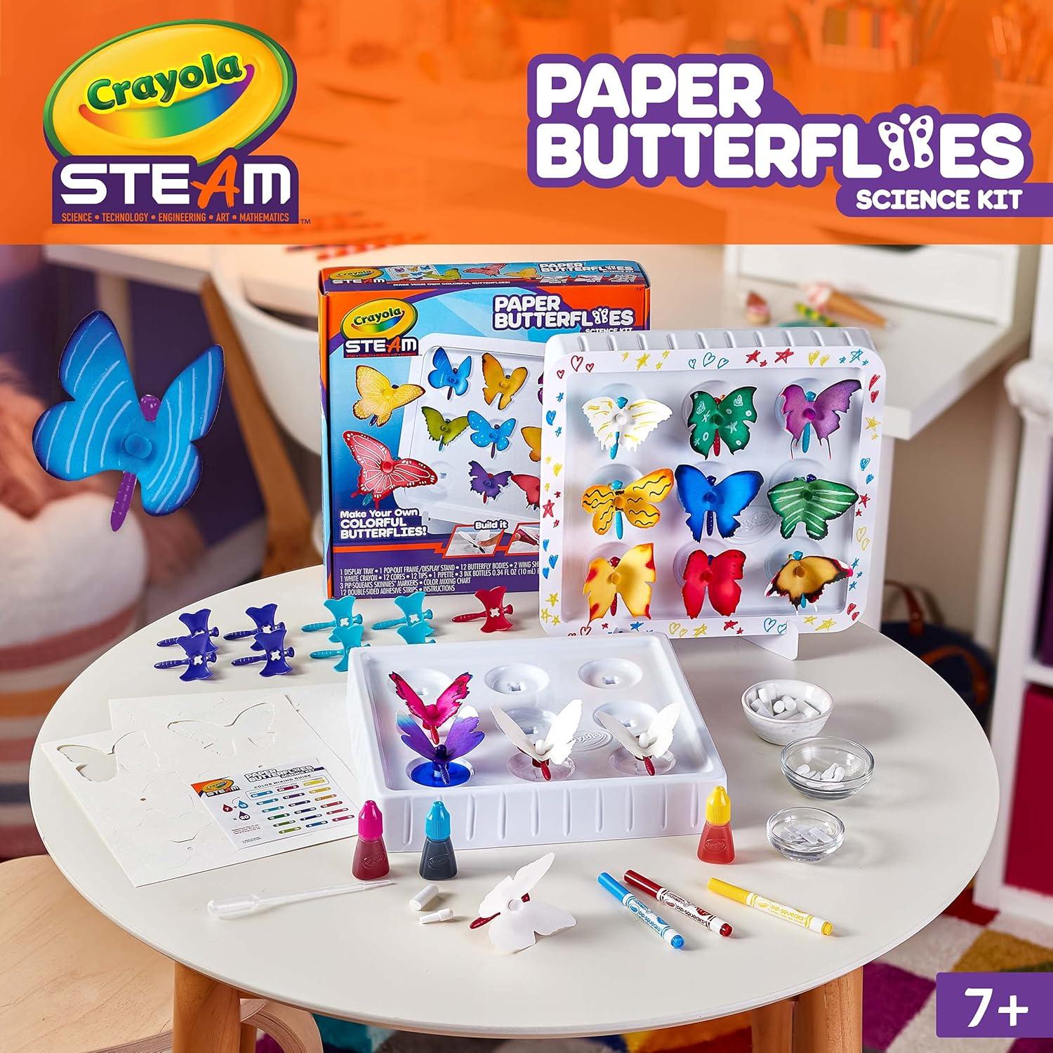 Kit de Ciencia Mariposas de Papel Crayola, 12 unidades