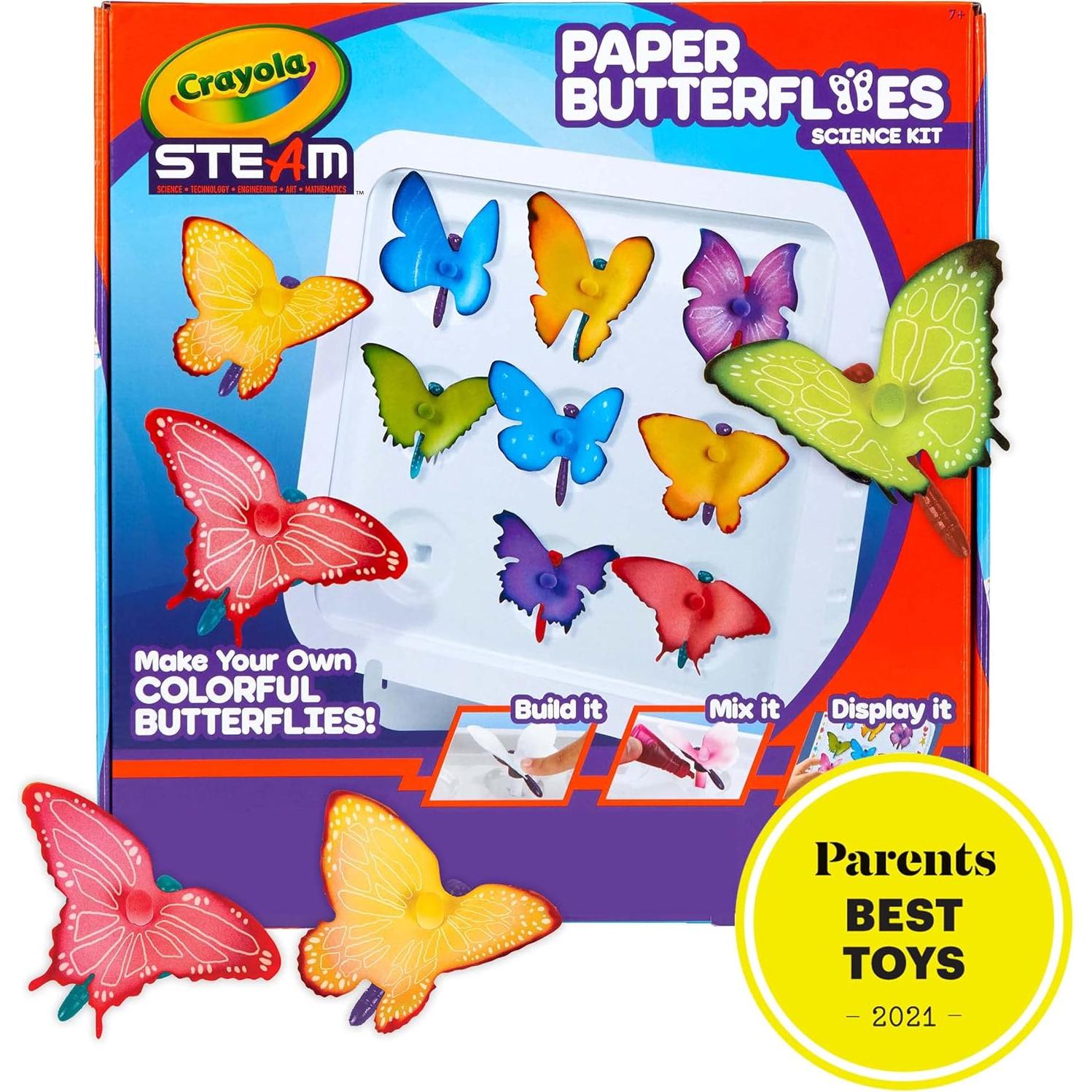 Kit de Ciencia Mariposas de Papel Crayola, 12 unidades