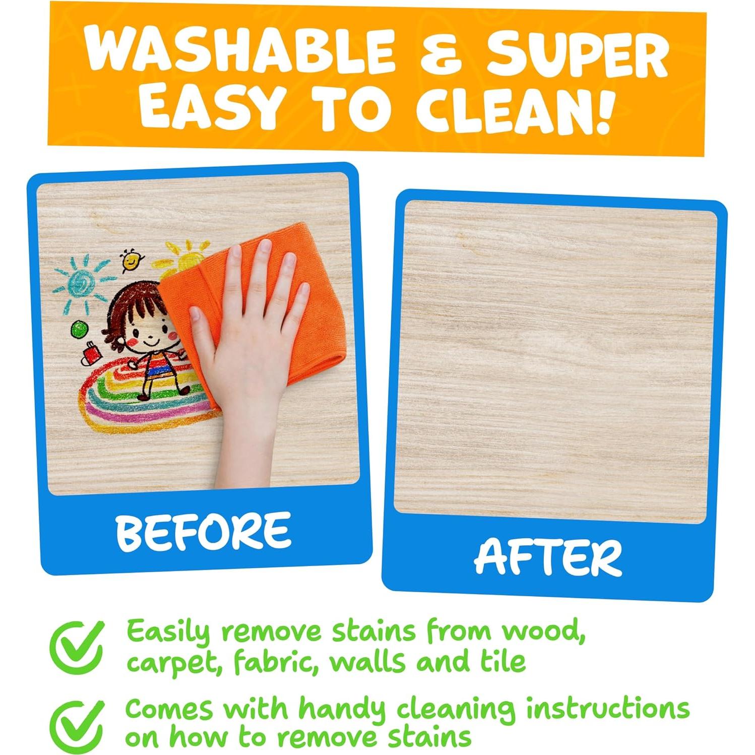 Crayones Jumbo Momo & Nashi 16 Colores No Tóxicos