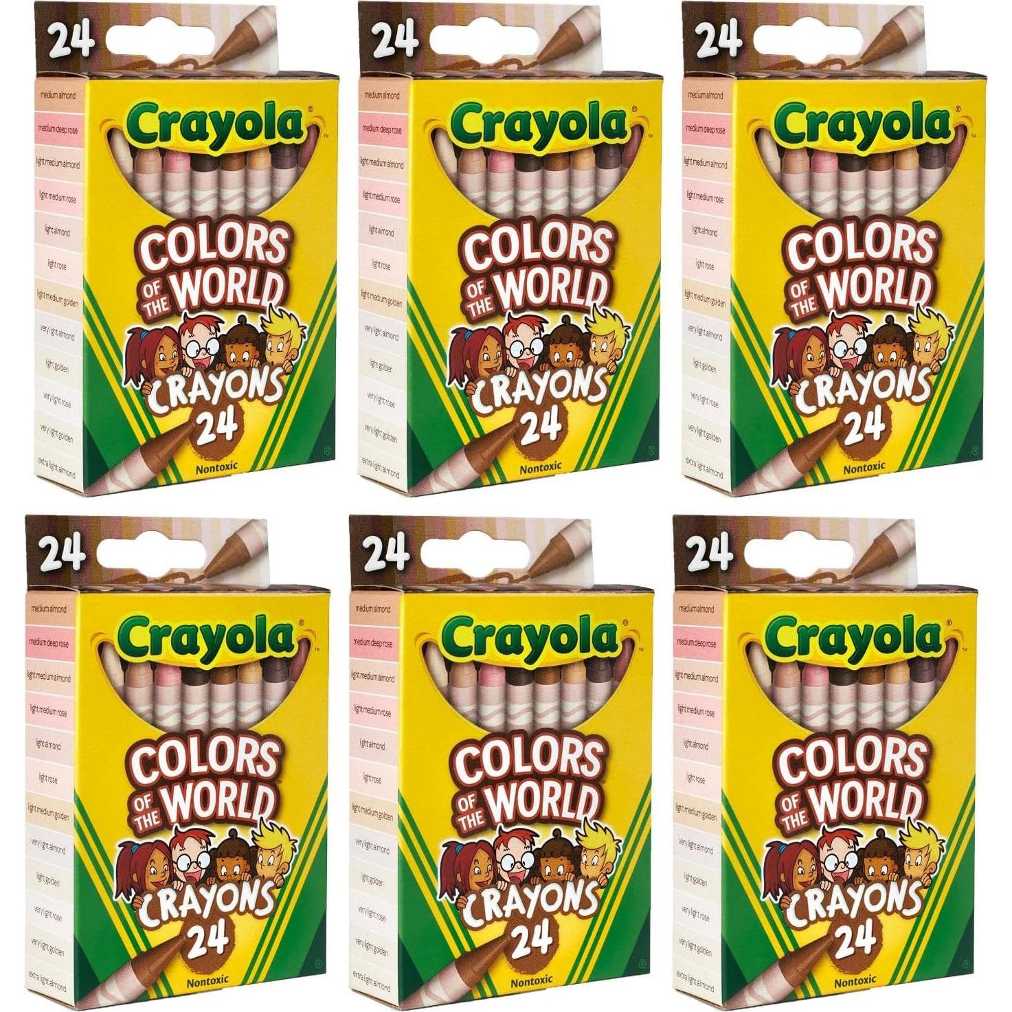 Juego de Crayones Crayola Colores del Mundo 6x24 Colores
