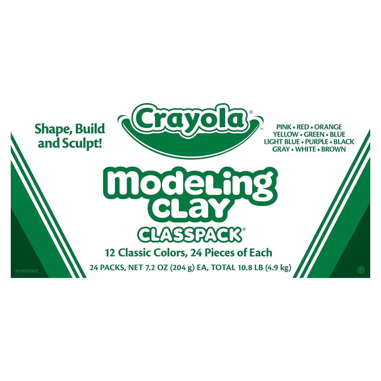 Plastilina Crayola Classpack 24 Piezas 12 Colores No Tóxica