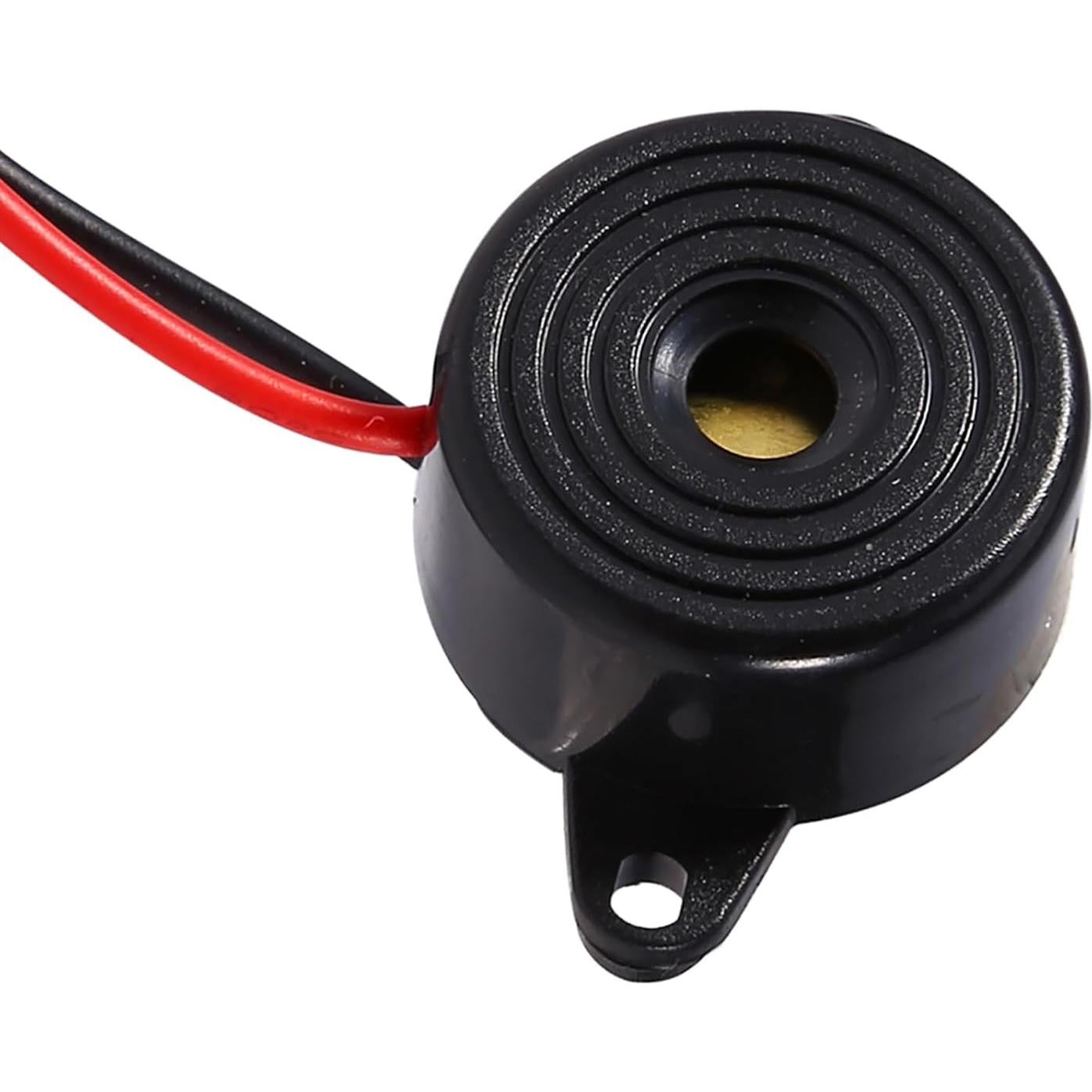 Zumbador Electrónico Piezoeléctrico Garosa 12V 85-95dB 23mm