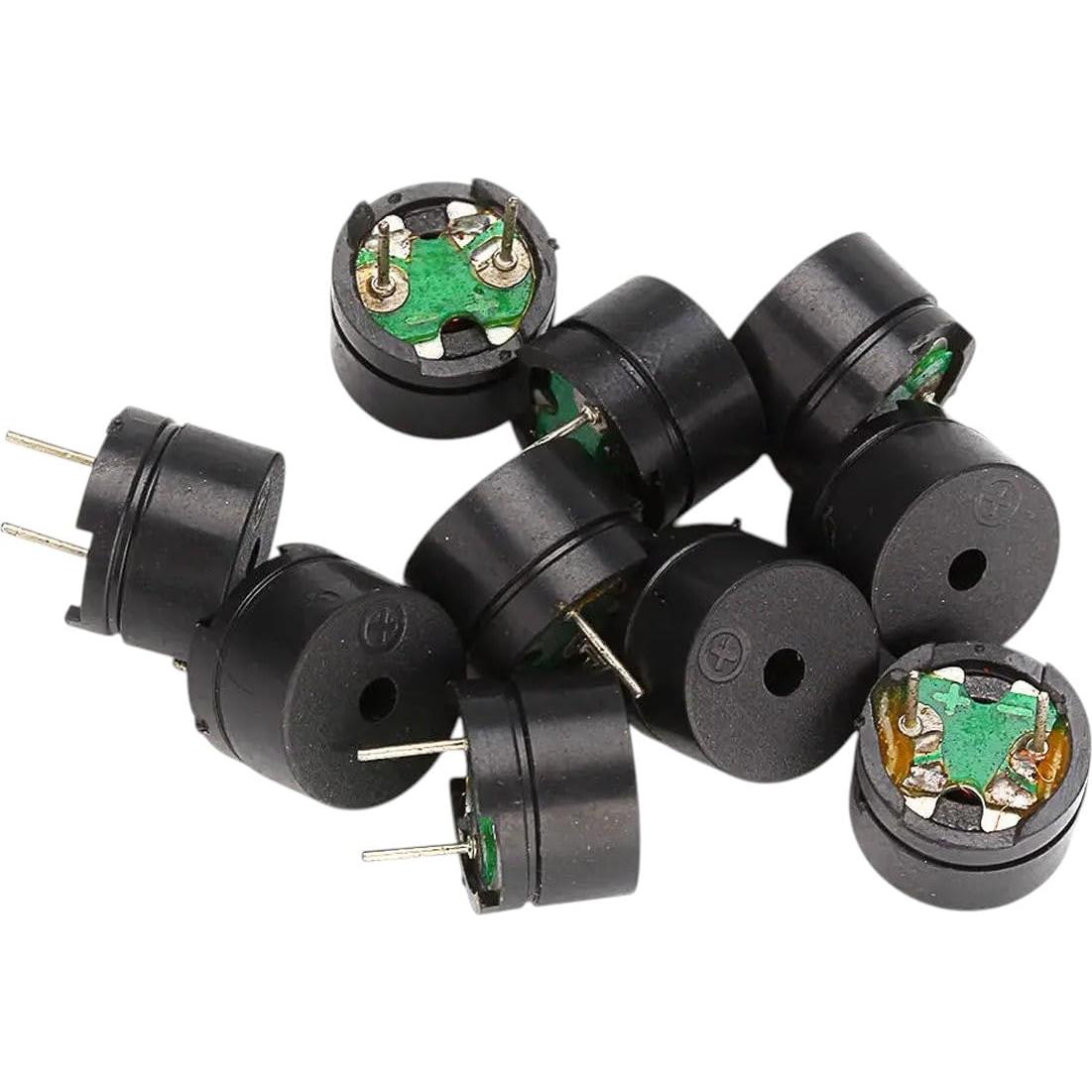 20 Piezas Zumbador Pasivo Piezoeléctrico 12V 16R para Electrónica