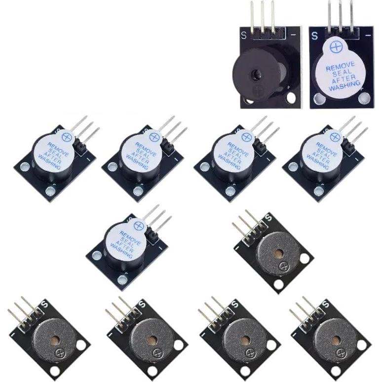 5/10 Módulos de Zumbador Activo/Pasivo KY-006/KY-012 ROXIFETA