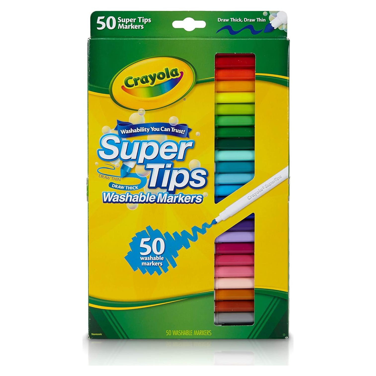 Crayola Super Tips Washable Markers Age 3+ - 50 Count
