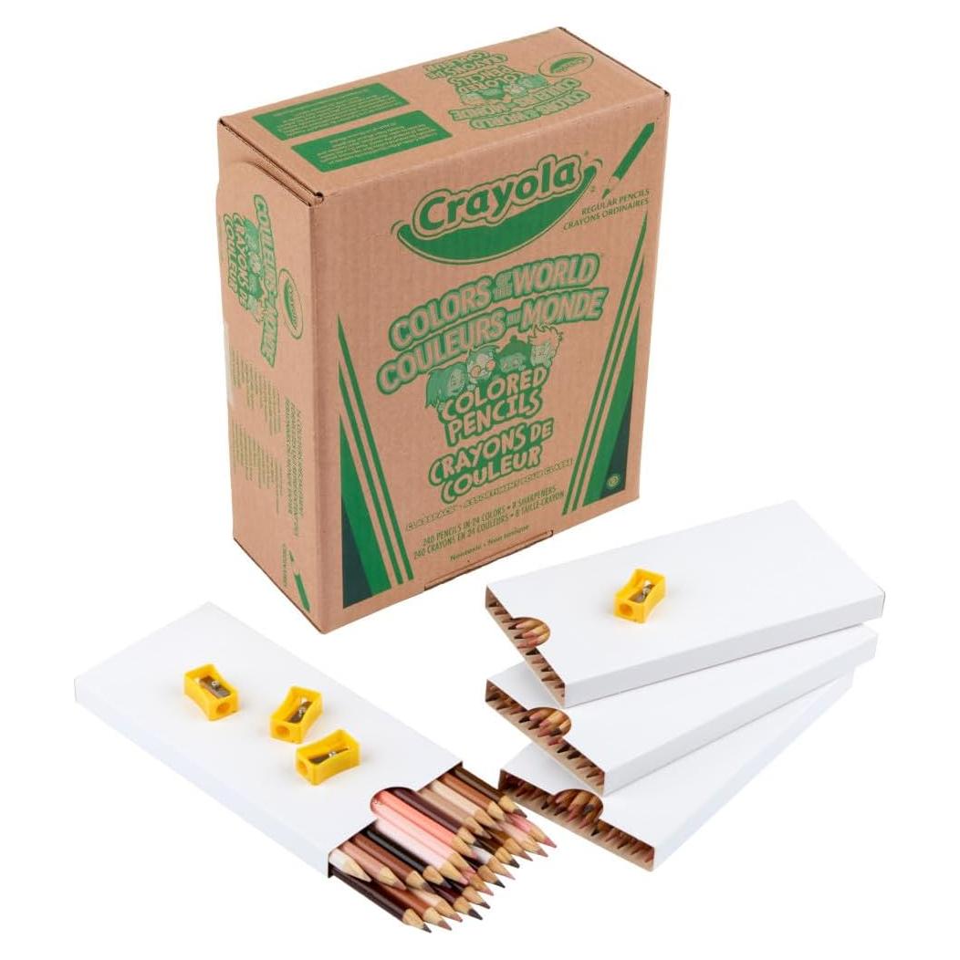 Lápices de Colores Crayola Colores del Mundo Classpack 240
