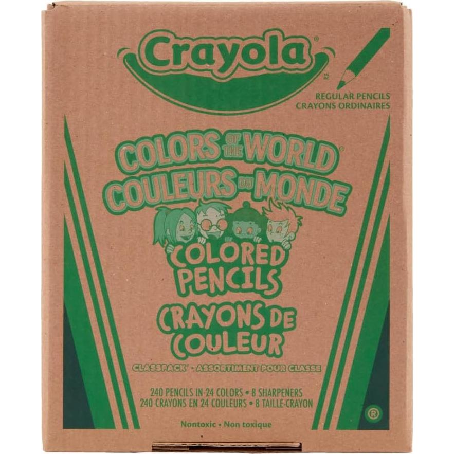 Lápices de Colores Crayola Colores del Mundo Classpack 240