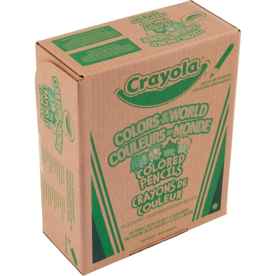 Lápices de Colores Crayola Colores del Mundo Classpack 240