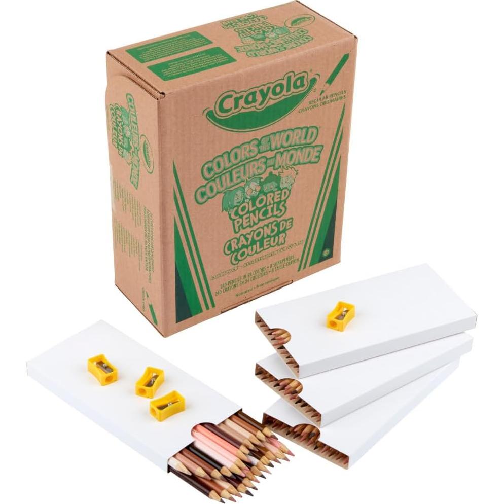 Lápices de Colores Crayola Colores del Mundo Classpack 240