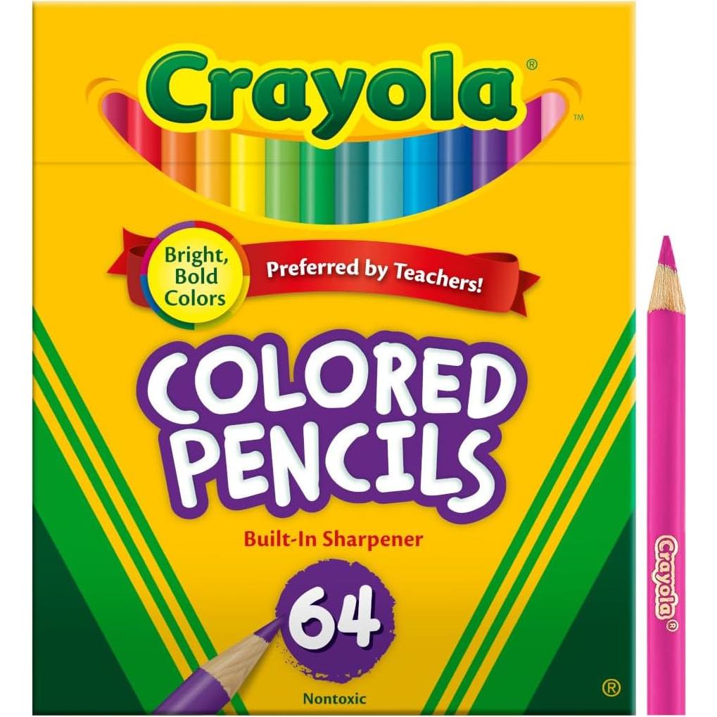 Lápices de Colores Crayola Mini 64 Piezas para Niños
