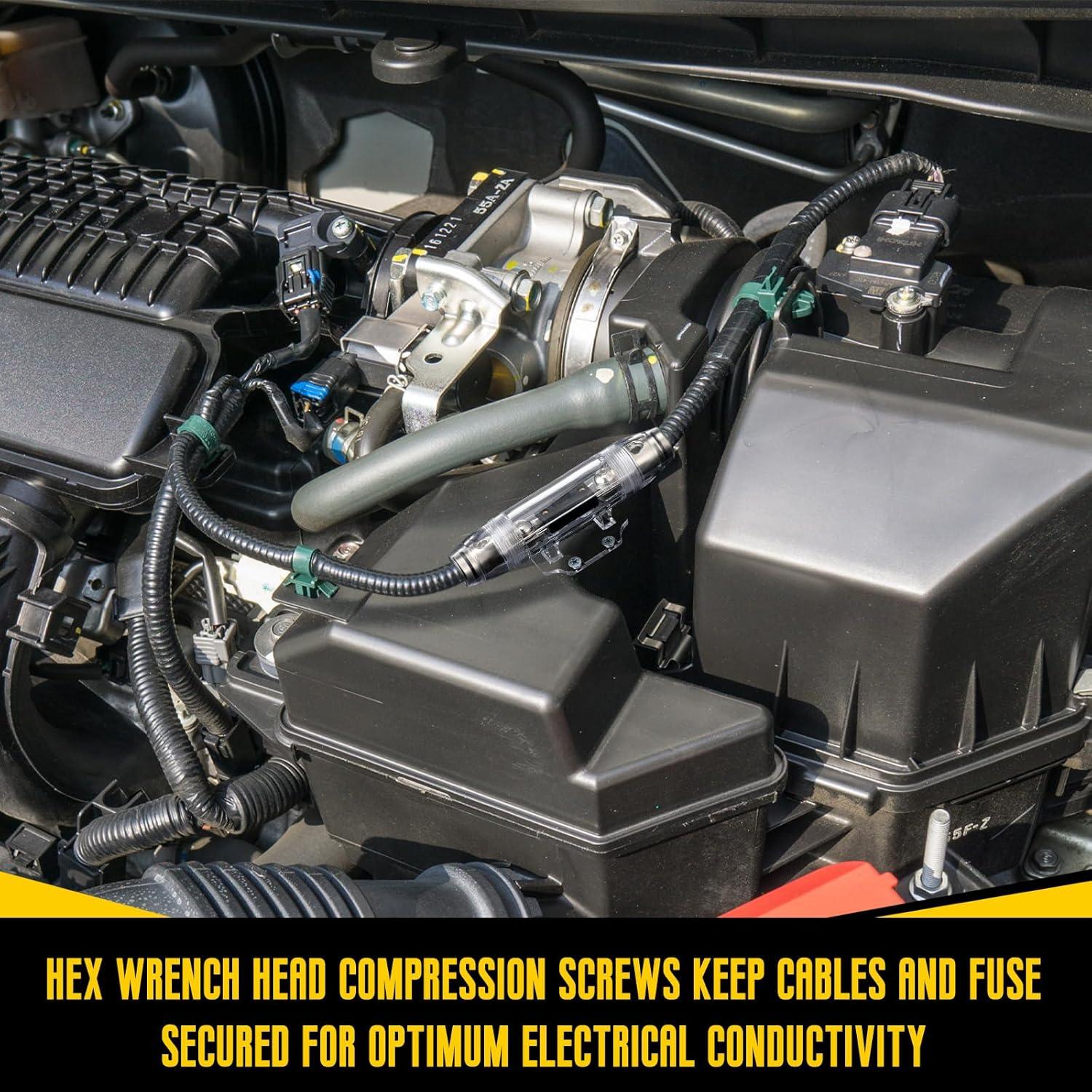 Soporte de Fusible ANL Tondiamo 150A 0/2/4 AWG - 2 Pcs