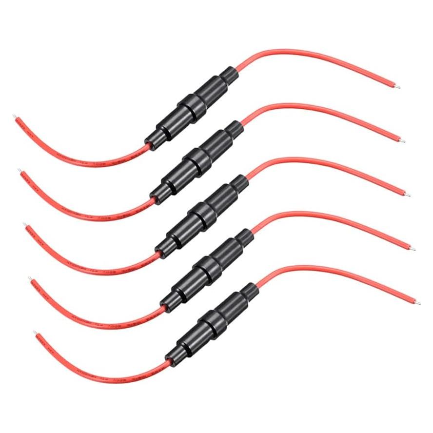 Portafusible Tornillo 18 AWG uxcell 5 Pcs para Fusible 6x30mm