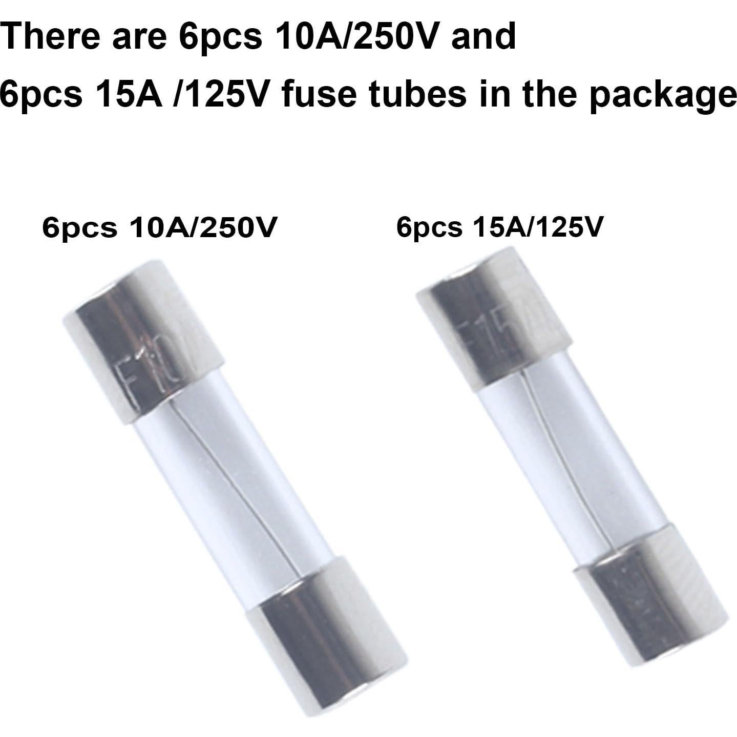 Soporte de Fusible Montado en Panel JIQI 5x20mm 250VAC 10A