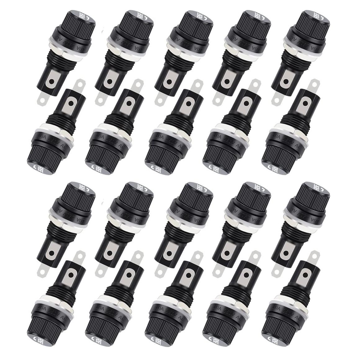 20 Soportes de Fusible Panel Eléctrico Hyamass 5x20mm