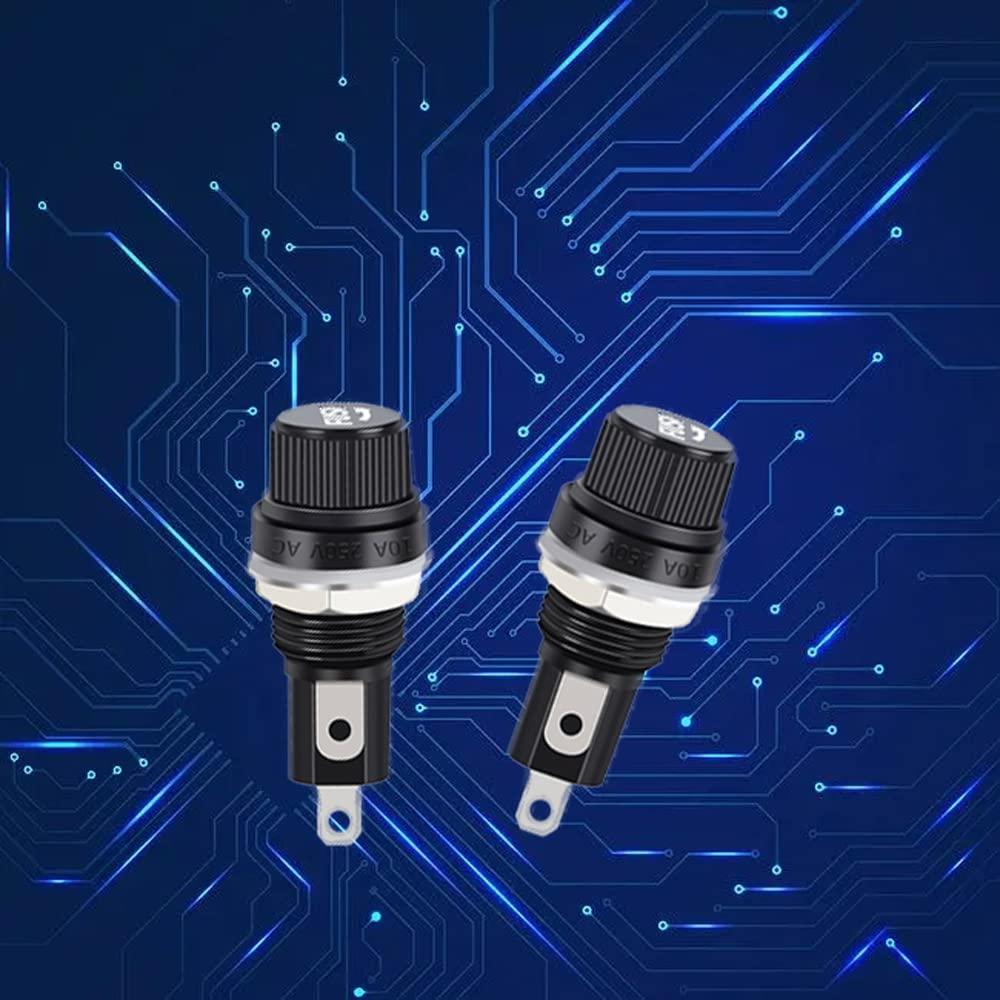 20 Soportes de Fusible Panel Eléctrico Hyamass 5x20mm