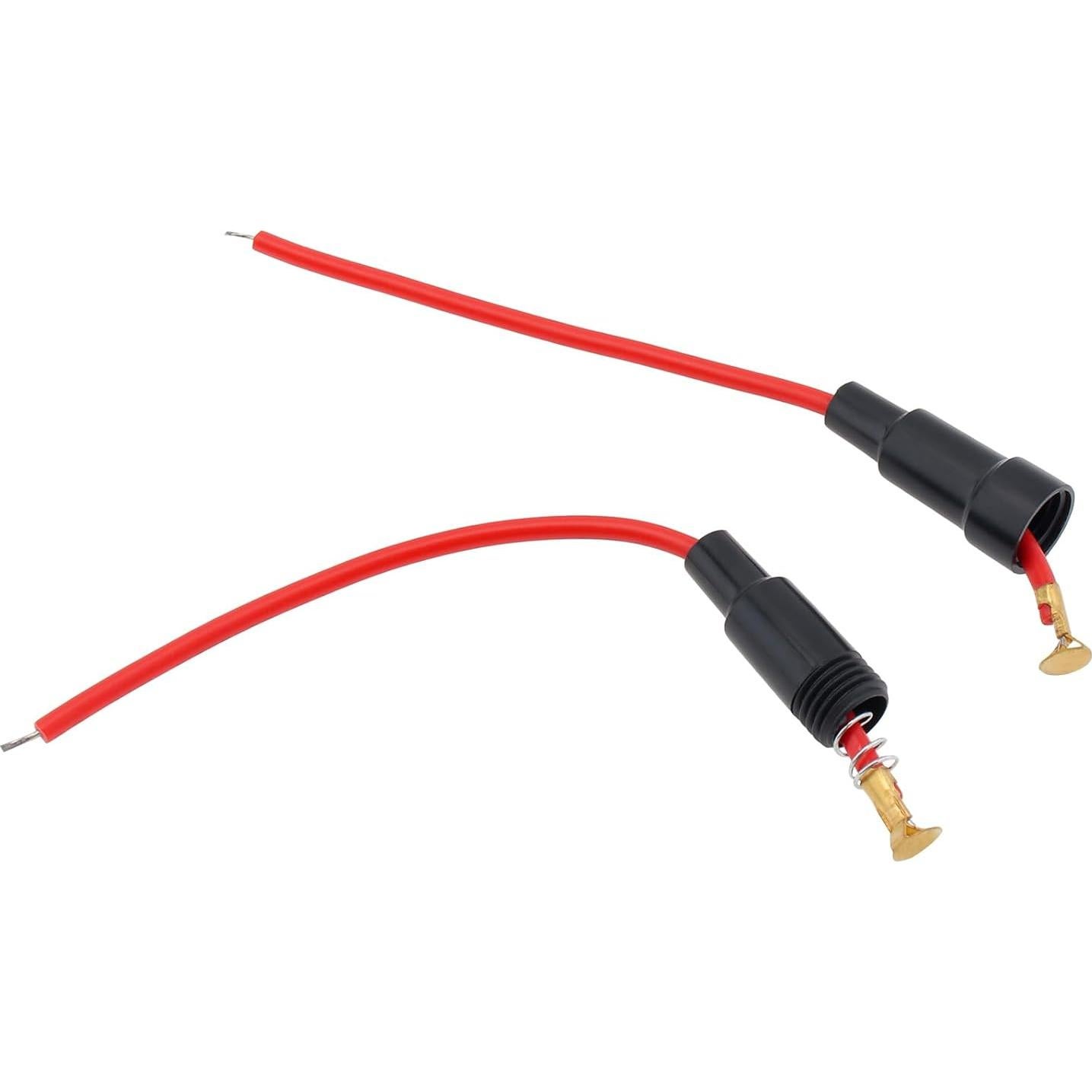 10 Soportes de Fusible Inline DiGiYes 5x20mm 22AWG 23cm