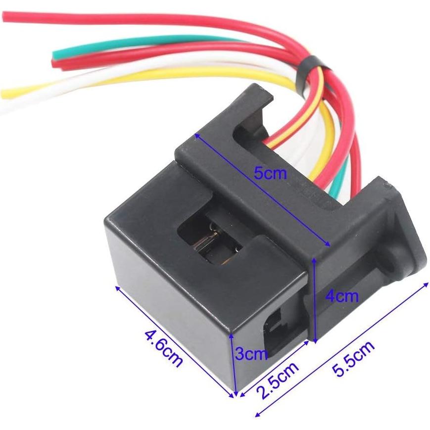 Soporte de fusibles Gebildet 4 vías con 10 fusibles 3A-40A