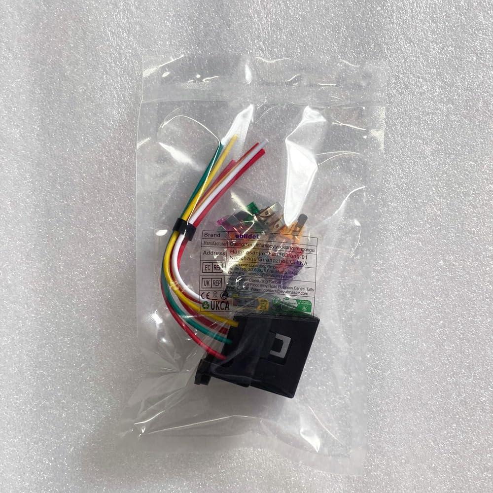 Soporte de fusibles Gebildet 4 vías con 10 fusibles 3A-40A