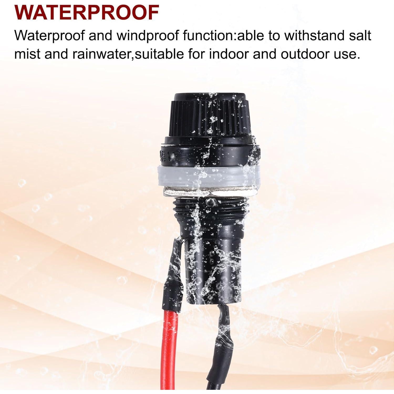 Soporte de Fusible Montado en Panel MECCANIXITY 10Pcs 5x20mm