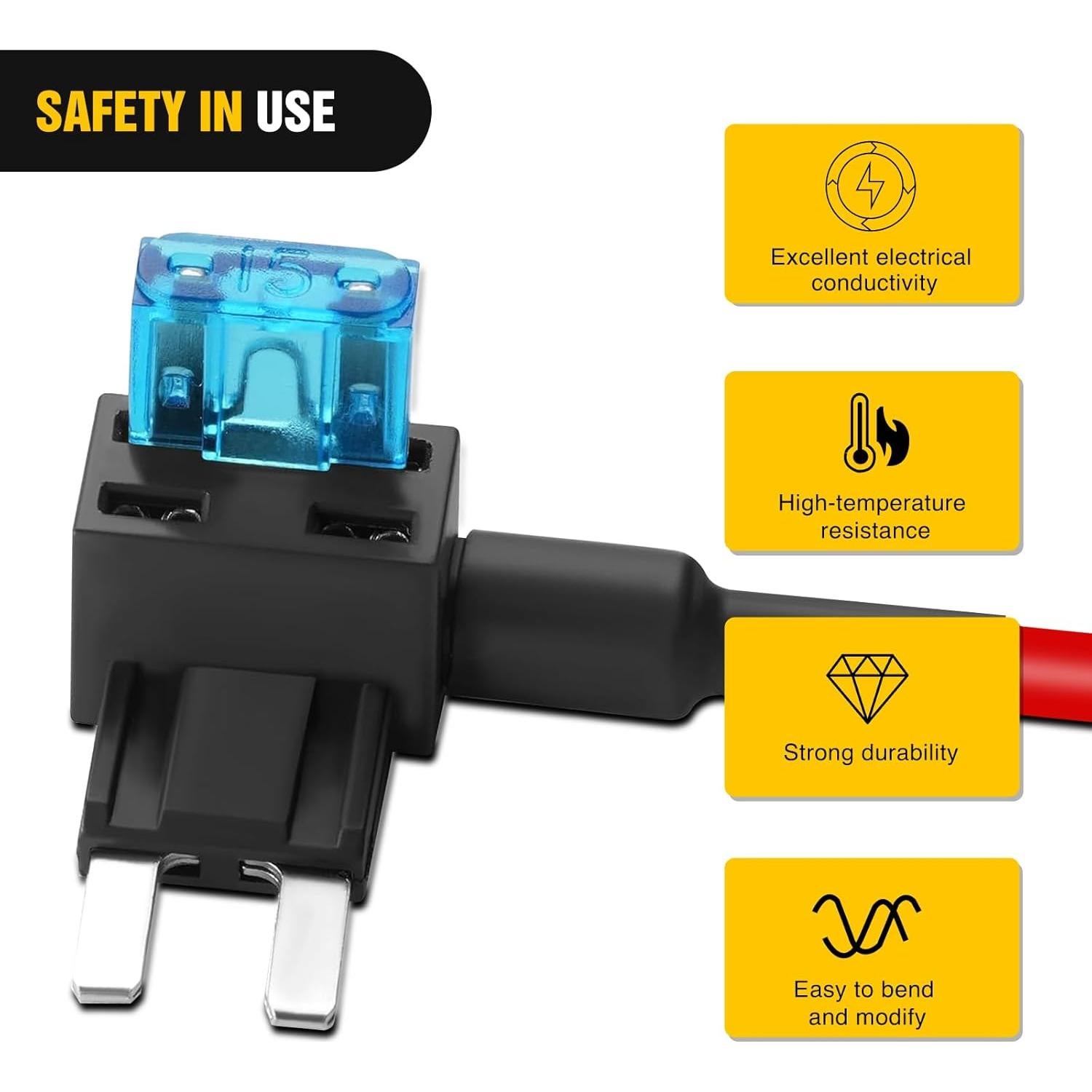Adaptador de Fusible Nilight Add-a-Circuit 10 Piezas 15A