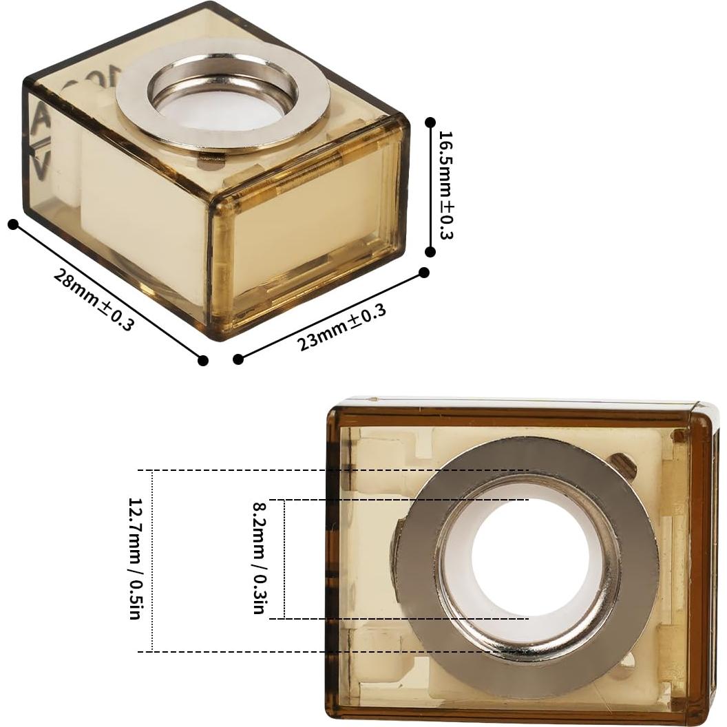 Soporte de Fusible de Batería JXJXQU 200A Impermeable