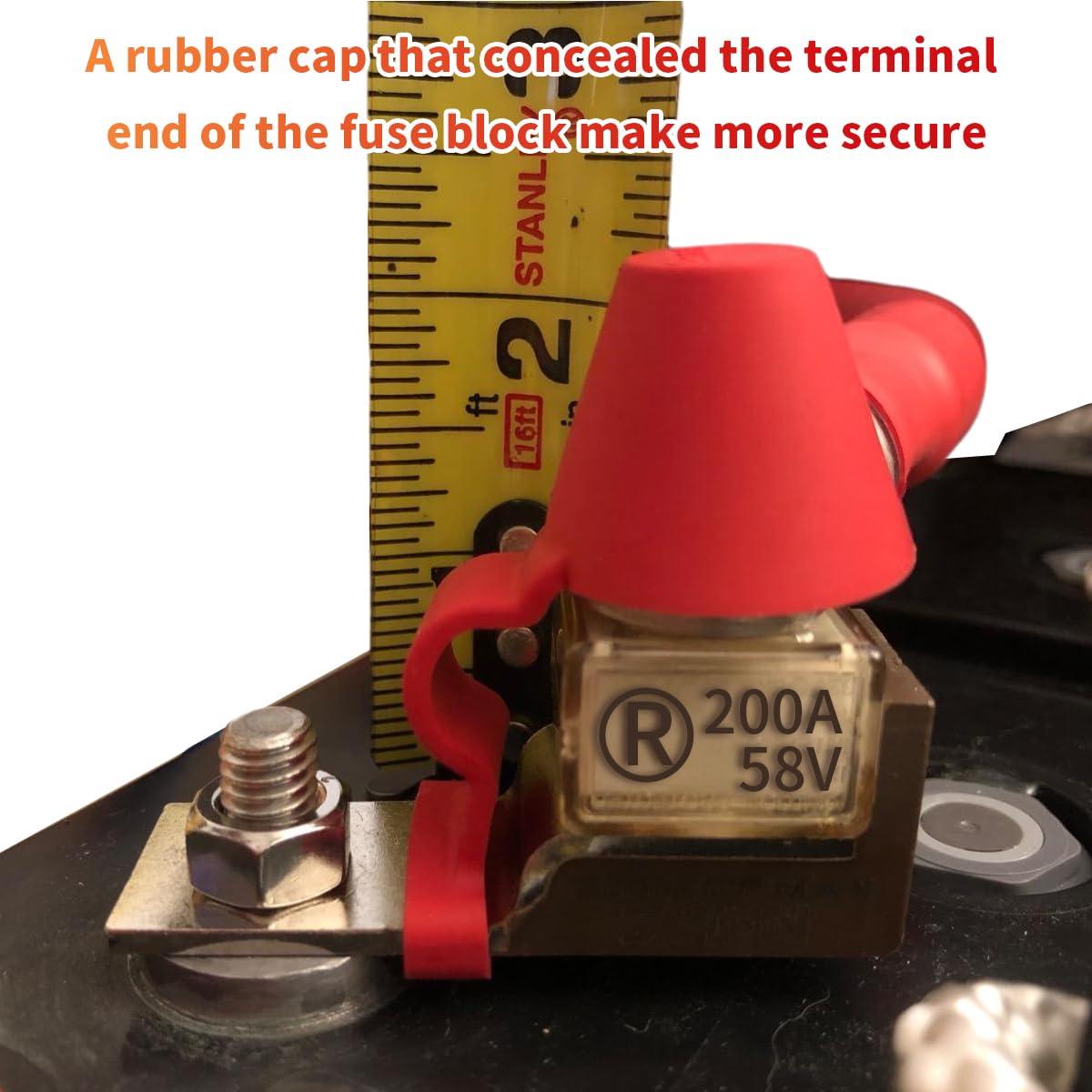 Soporte de Fusible de Batería JXJXQU 200A Impermeable