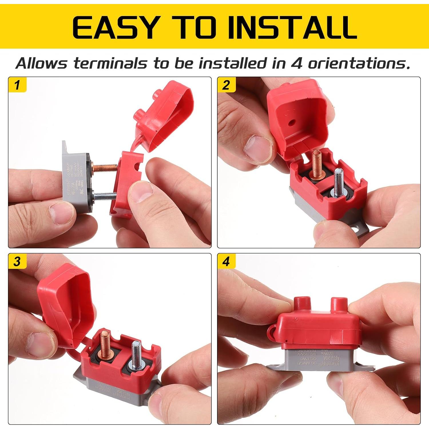 Interruptor Automático DMiotech 12-24V 45A con Soporte de Fusible