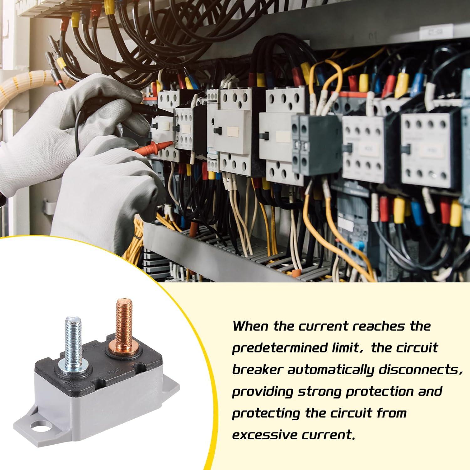 Interruptor Automático DMiotech 12-24V 45A con Soporte de Fusible