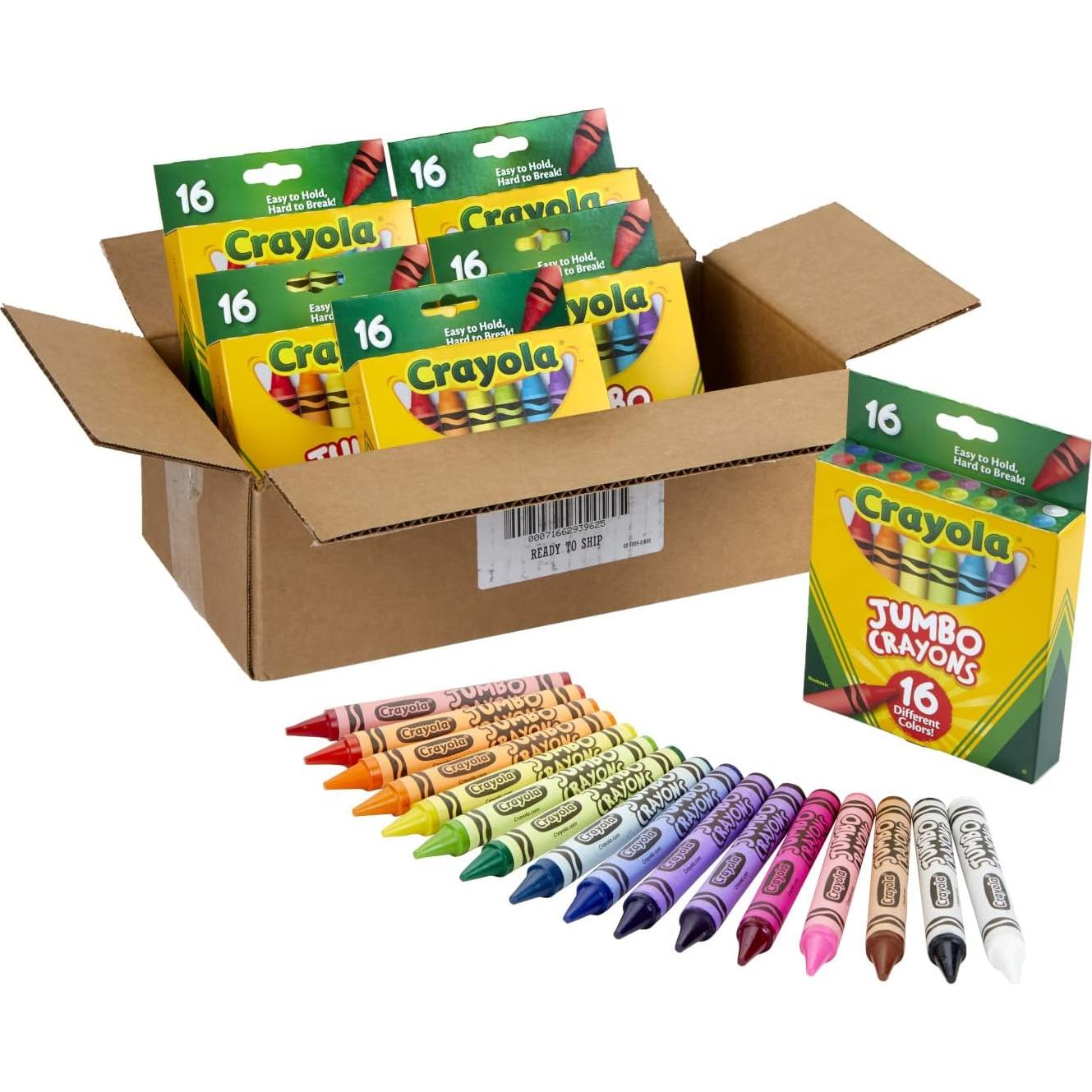 Crayones Jumbo Crayola 6 Juegos de 16 Crayones Grandes