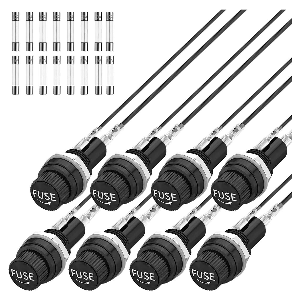 Soporte de Fusible Montaje en Panel MKBKLLJY 12V 10A 15A