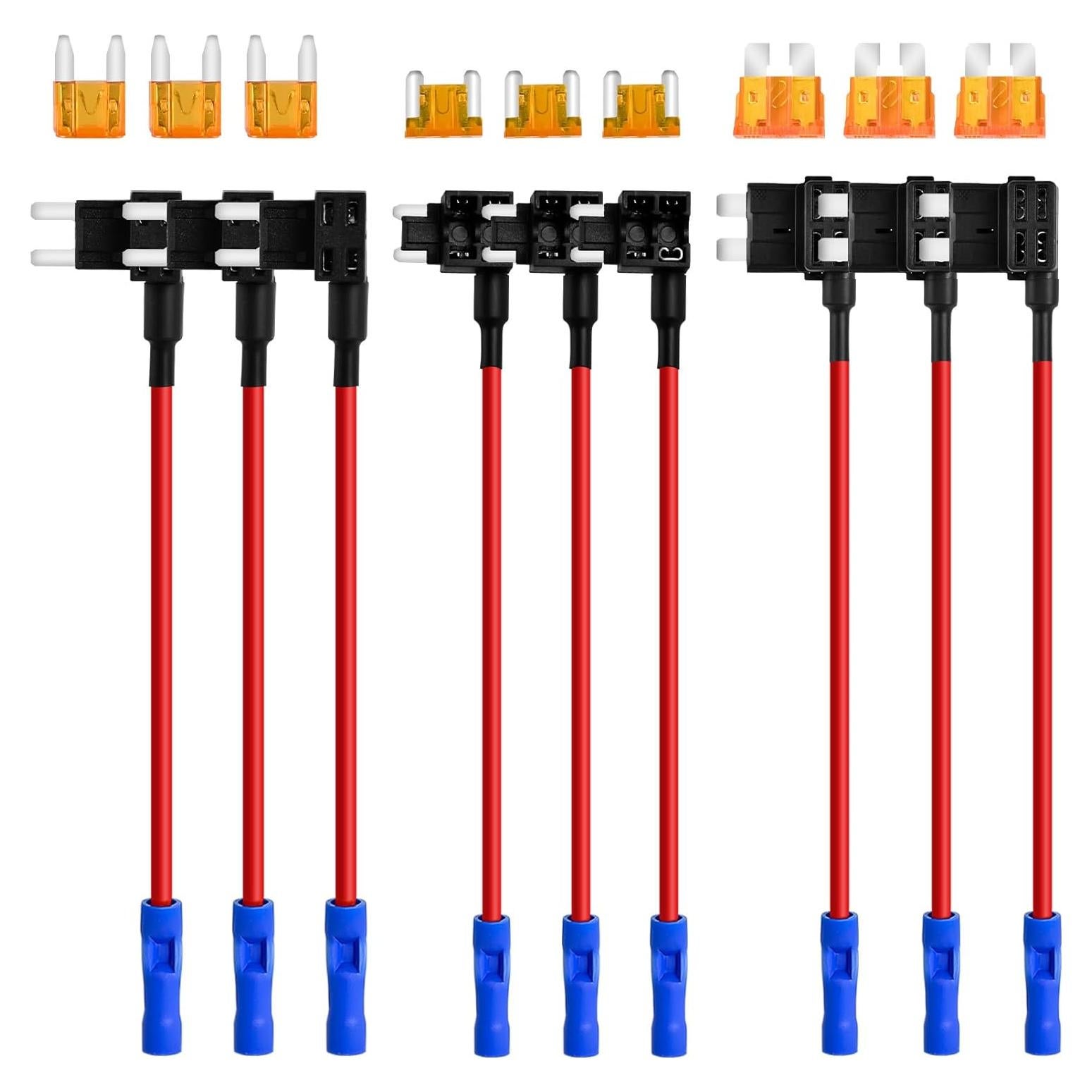 Kit de Adaptadores de Fusible MuHize 9 Piezas 12V-24V