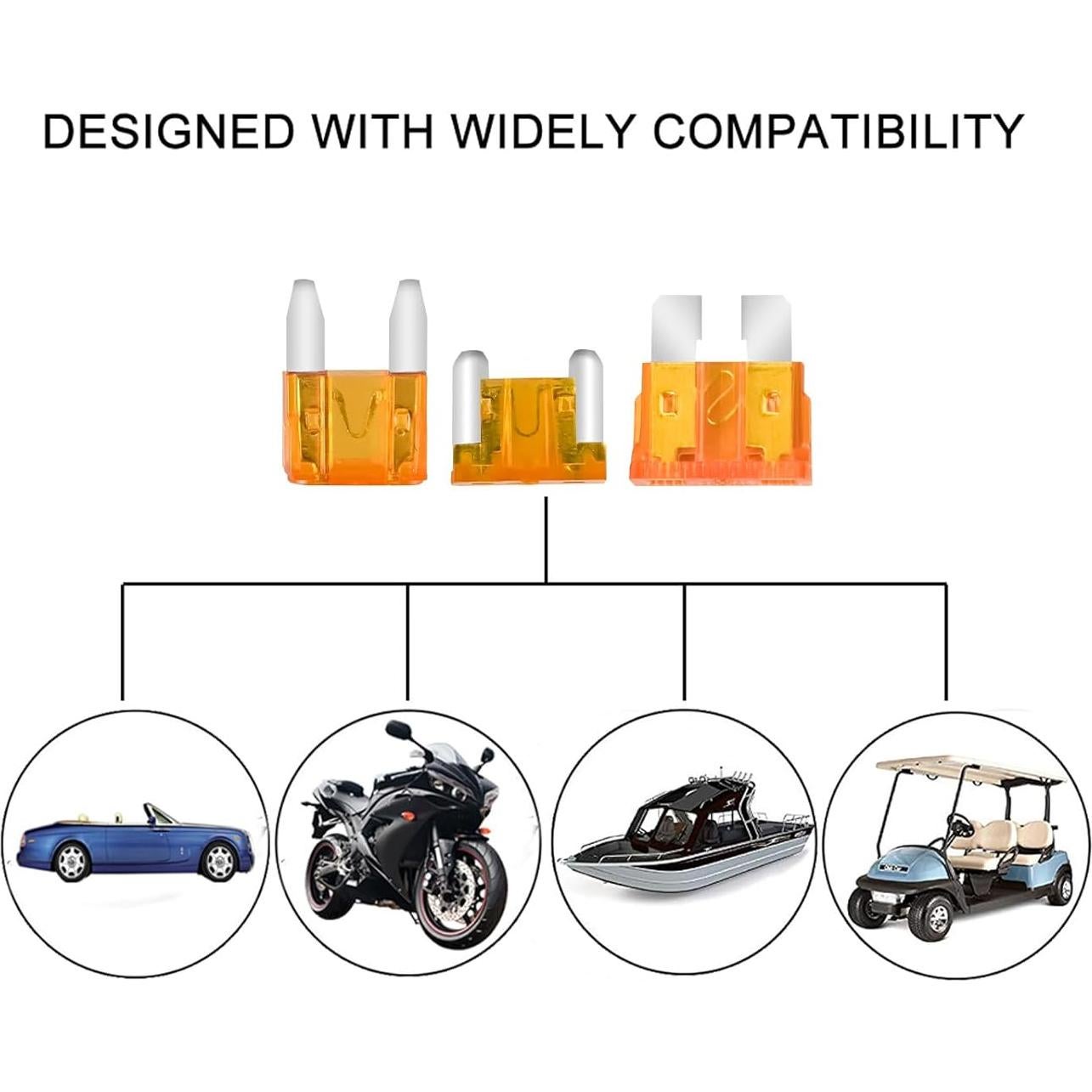 Kit de Adaptadores de Fusible MuHize 9 Piezas 12V-24V