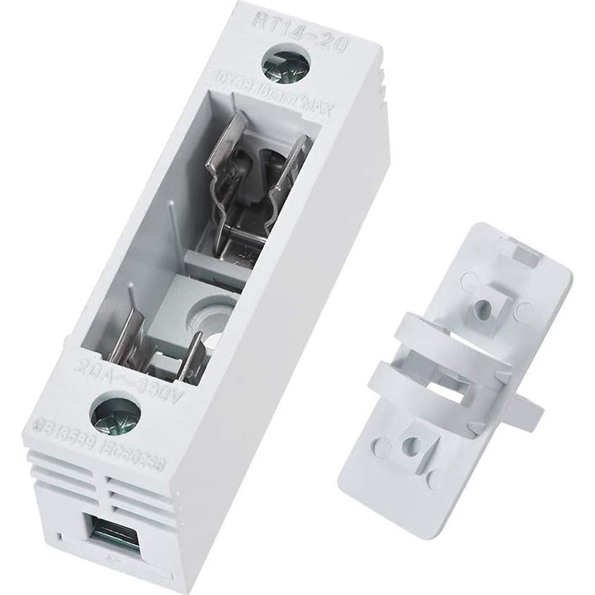 Portafusible Cerámico 20A 380V AC uxcell RT14 RT18 R015 2Pcs