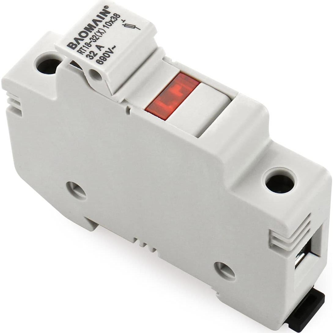 Portafusibles RT18-32 Baomain con 10 Fusibles Cerámicos 2A