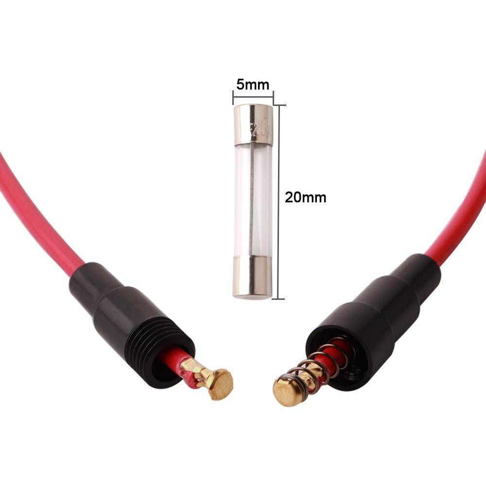 Soporte de Fusible Inline FULARR 12 Piezas 32V 20A 25cm