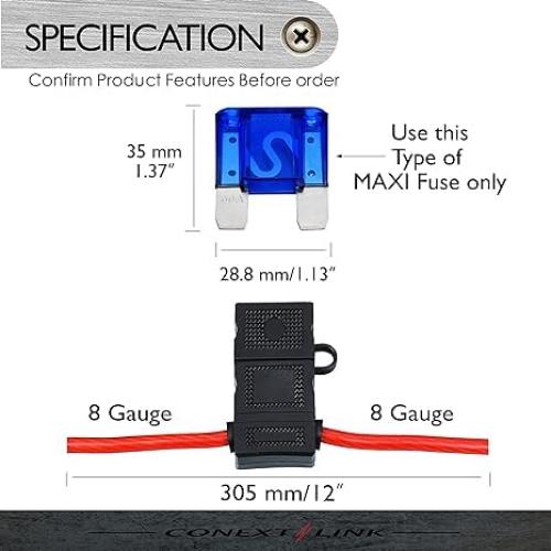 Soporte de Fusible Maxi Conext Link LFH8MAXI-5 8 Gauge