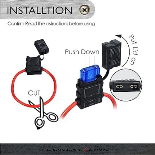 Soporte de Fusible Maxi Conext Link LFH8MAXI-5 8 Gauge